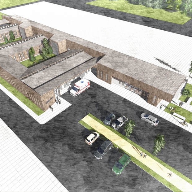 Vista general del edificio Copyright: Crisosto Arquitectos